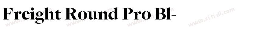 Freight Round Pro Bl字体转换